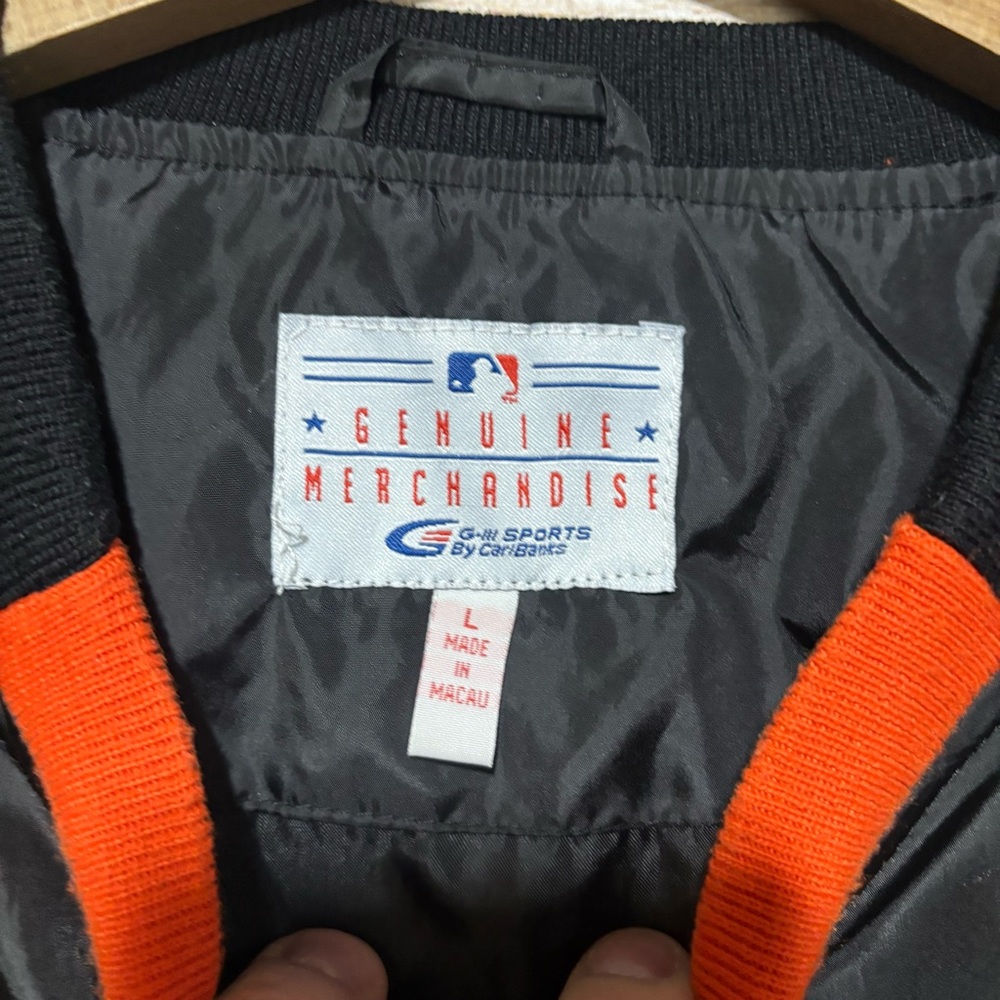 Vintage San Francisco Giants Windbreaker Jacket G-III‎ Sports Size L - Picture 6 of 9